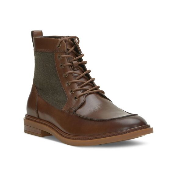 VINCE CAMUTO Other - VINCE CAMUTO Mens Brown Heel Pull-Tab Bendmore Toe Block Heel Boots Shoes 10 M